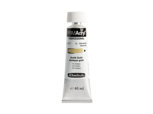 Primacryl professional acrylic paint - Schmincke - 897, Antique Gold, 60 ml