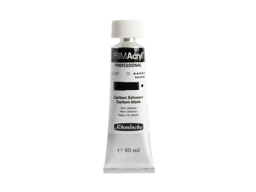 Primacryl professional acrylic paint - Schmincke - 797, Carbon Black, 60 ml
