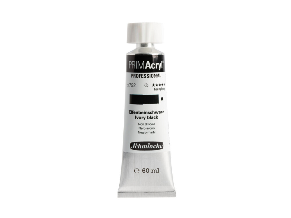 Farba akrylowa PRIMAcryl - Schmincke - 792, Ivory Black, 60 ml