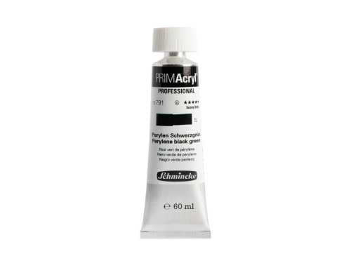 Primacryl professional acrylic paint - Schmincke - 791, Perylene Black Green, 60 ml