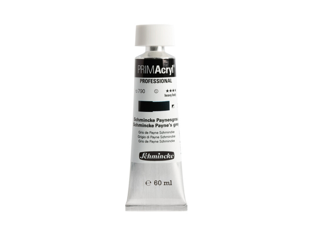 Primacryl professional acrylic paint - Schmincke - 790, Schmincke Payne's Grey, 60 ml