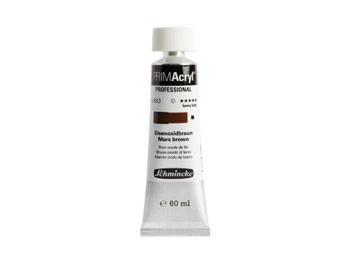 Primacryl professional acrylic paint - Schmincke - 683, Mars Brown, 60 ml
