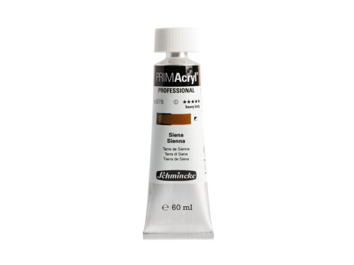 Primacryl professional acrylic paint - Schmincke - 678, Sienna, 60 ml