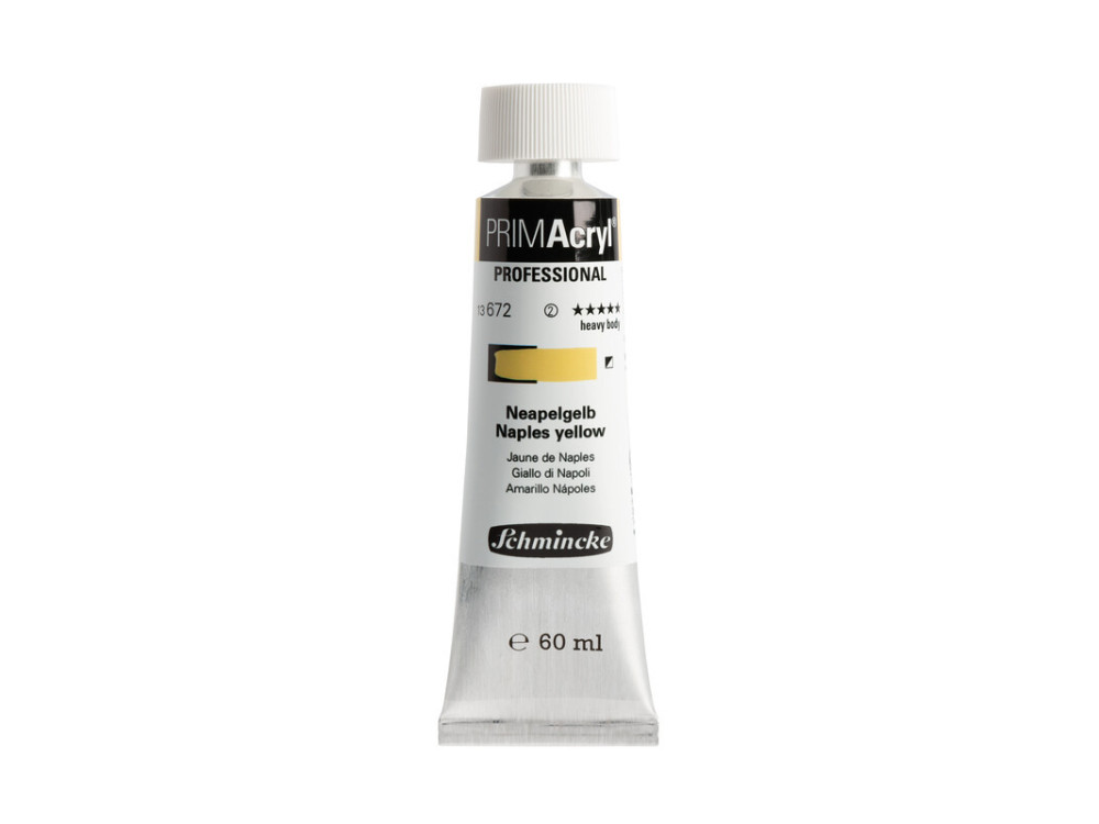 Farba akrylowa PRIMAcryl - Schmincke - 672, Naples Yellow, 60 ml