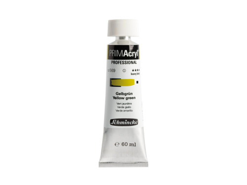 Farba akrylowa PRIMAcryl - Schmincke - 569, Yellow Green, 60 ml