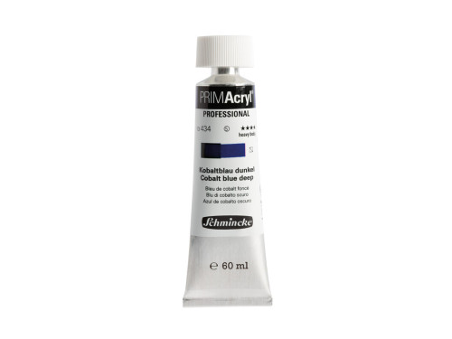 PRIMAcryl professional acrylic paint - Schmincke - 434, Cobalt Blue Deep, 60 ml