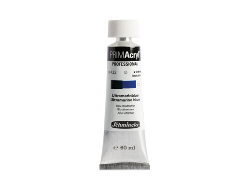 PRIMAcryl professional acrylic paint - Schmincke - 433, Ultramarine Blue, 60 ml