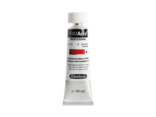 Farba akrylowa PRIMAcryl - Schmincke - 344, Cadmium Red Medium Hue, 60 ml