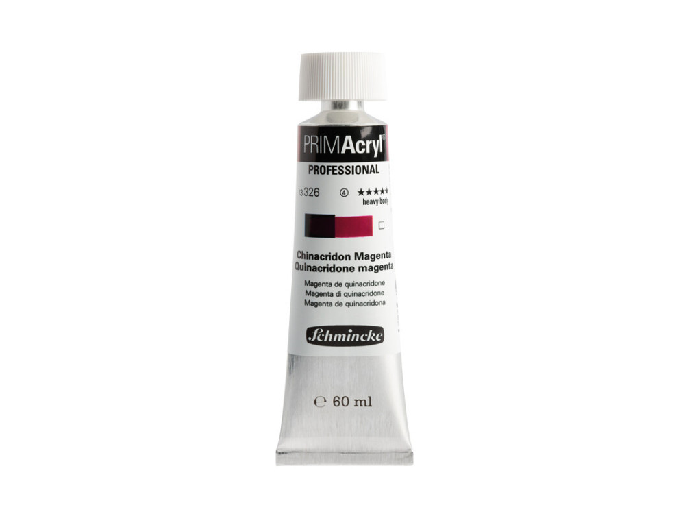 PRIMAcryl professional acrylic paint - Schmincke - 326, Quinacridone Magenta, 60 ml
