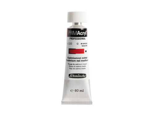 PRIMAcryl professional acrylic paint - Schmincke - 320, Cadmium Red Medium, 60 ml
