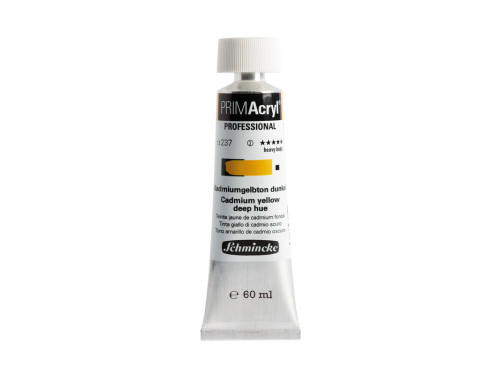 PRIMAcryl professional acrylic paint - Schmincke - 237, Cadmium Yellow Deep Hue, 60 ml