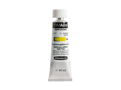 PRIMAcryl professional acrylic paint - Schmincke - 233, Cadmium Yellow Light Hue, 60 ml