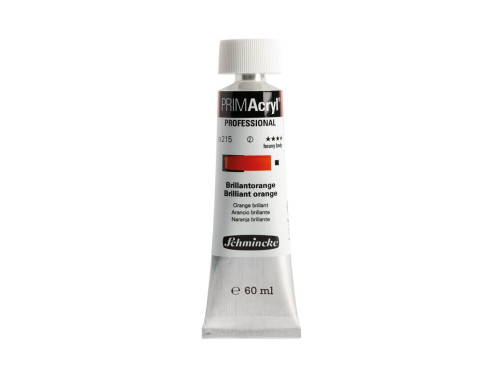 PRIMAcryl professional acrylic paint - Schmincke - 215, Brilliant Orange, 60 ml