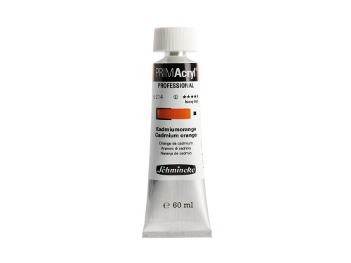 PRIMAcryl professional acrylic paint - Schmincke - 214, Cadmium Orange, 60 ml