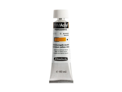 PRIMAcryl professional acrylic paint - Schmincke - 213, Cadmium Yellow Deep, 60 ml