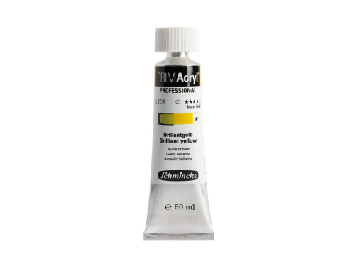Farba akrylowa PRIMAcryl - Schmincke - 209, Brilliant Yellow, 60 ml