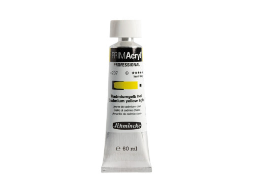 PRIMAcryl professional acrylic paint - Schmincke - 207, Cadmium Yellow Light, 60 ml