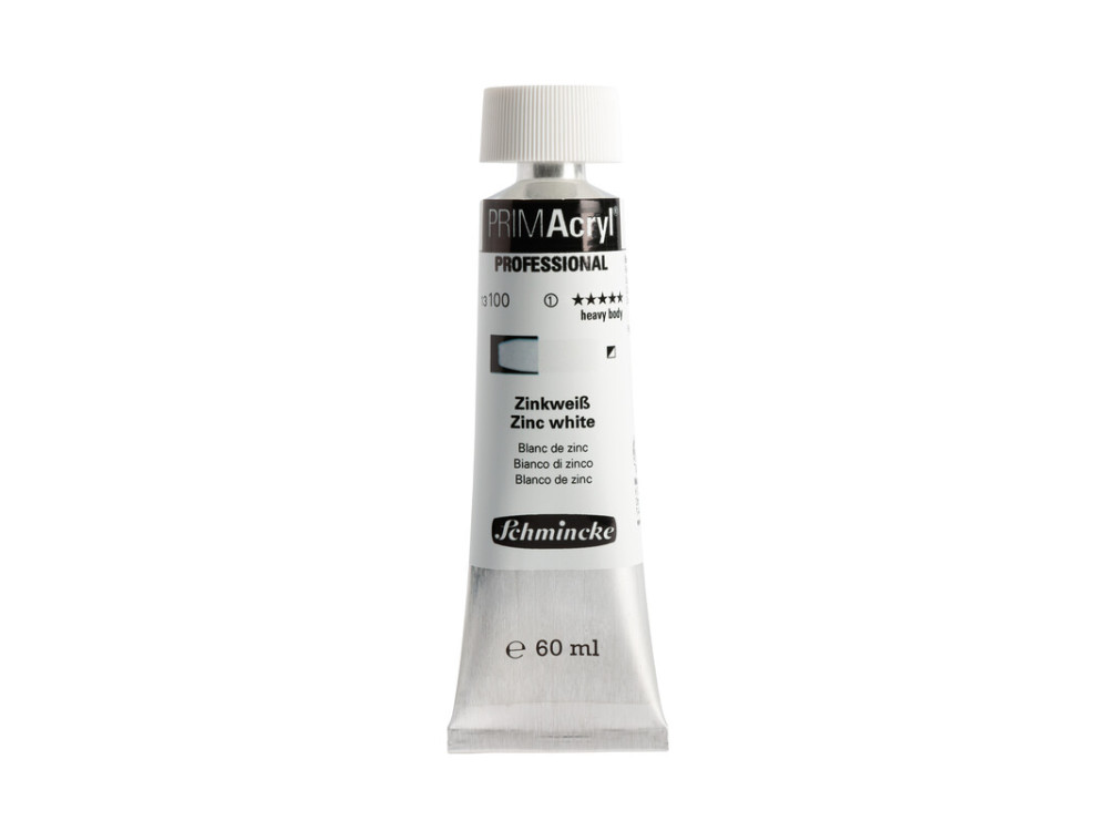 Farba akrylowa PRIMAcryl - Schmincke - 100, Zinc White, 60 ml