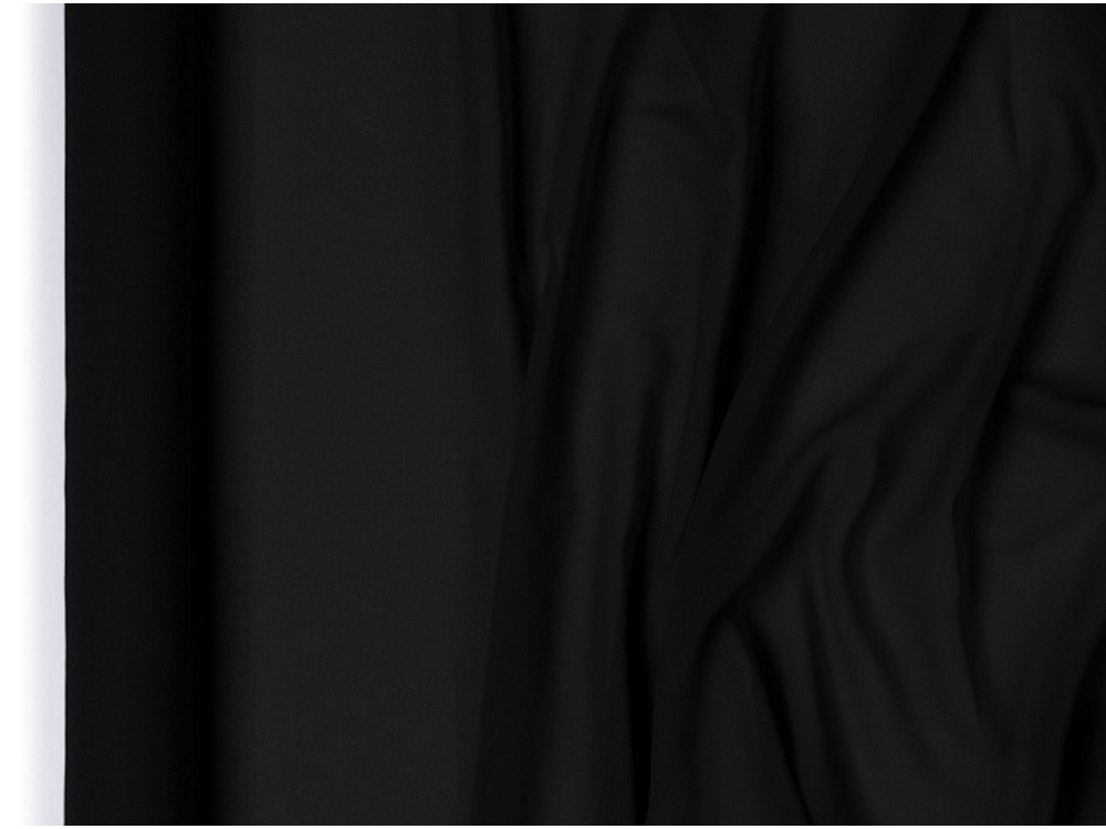 Chiffon table runner - black, 48 cm x 5 m