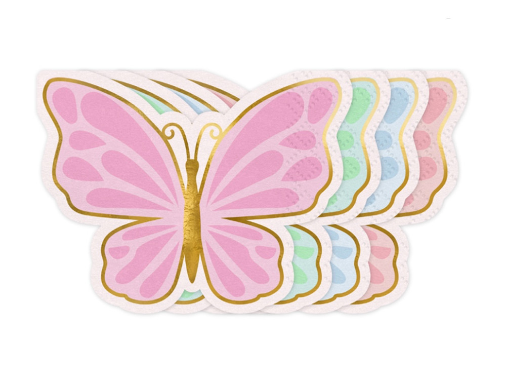 Paper napkins Butterfly - 16 x 12 cm, 12 pcs.