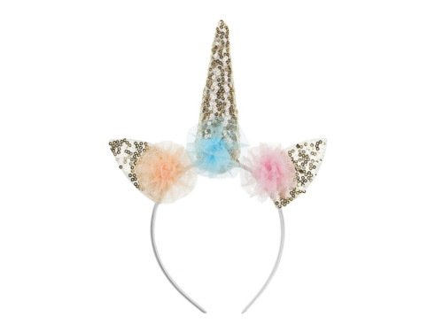 Unicorn headband - gold