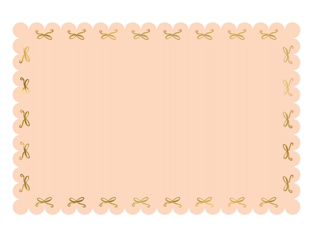 Paper tablecloth Bows - pink, 180 x 120 cm