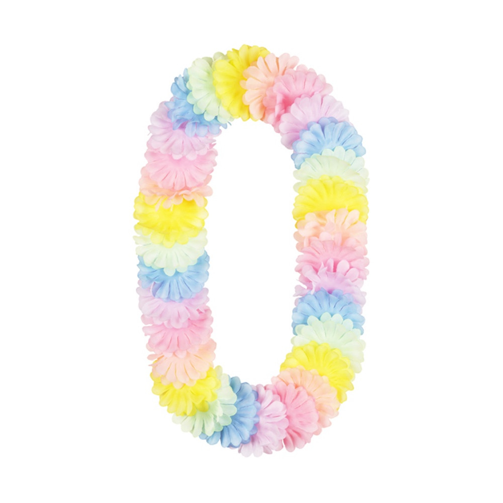 Hawaiian necklace - pastel, 1,2 m