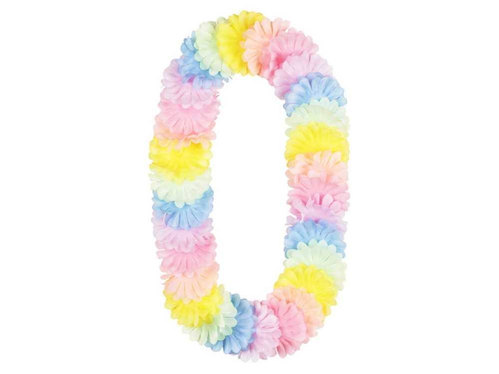 Hawaiian necklace - pastel, 1,2 m