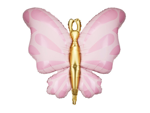 Foil balloon Butterfly - pink, 69 cm