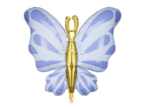 Foil balloon Butterfly - blue, 69 cm