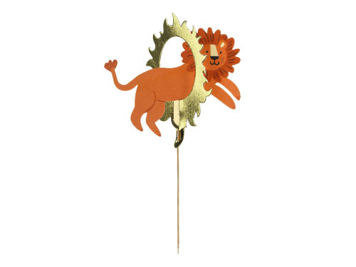 Cake topper Lion - 16 x 16 cm