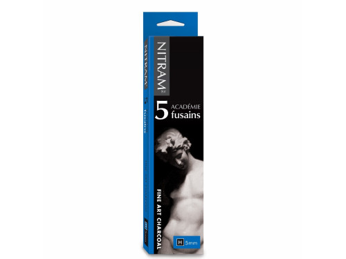 Académie Fusains fine art charcoal - Nitram - H, Hard, 5 mm, 5 pcs.