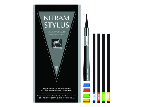 Uchwyt na węgiel Stylus z wkładami - Nitram - 6 mm