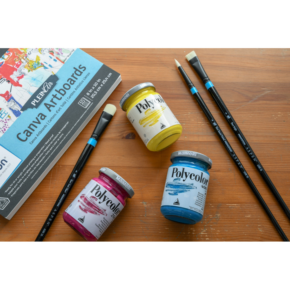 Zestaw farb akrylowych Polycolor ze sztalugą - Maimeri - 13 x 20 ml