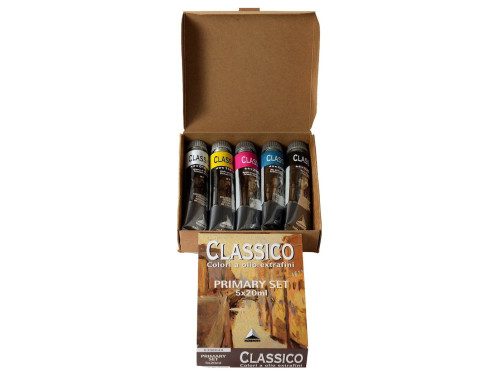 Zestaw farb olejnych Classico Primary - Maimeri - 5 x 20 ml