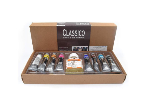Set of Classico oil paints - Maimeri - 8 x 20 ml