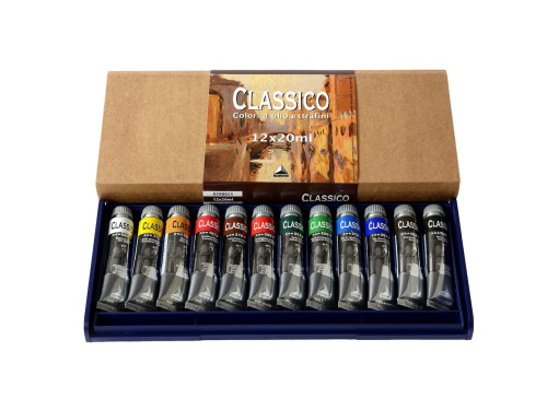 Zestaw farb olejnych Classico - Maimeri - 12 x 20 ml