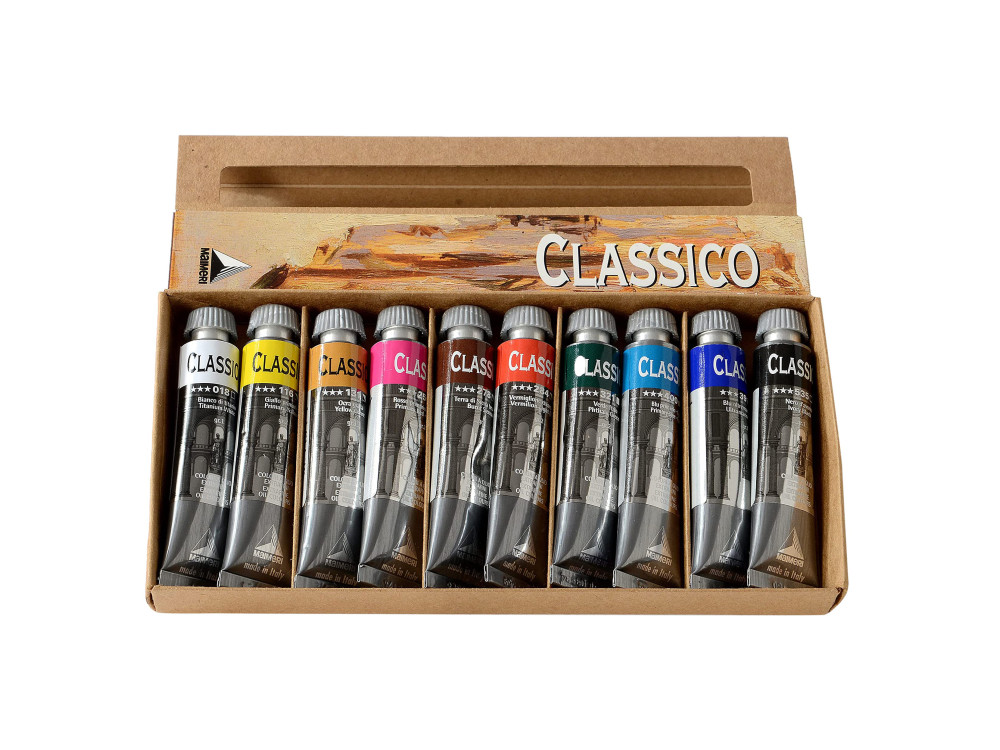 Zestaw farb olejnych Classico - Maimeri - 10 x 20 ml
