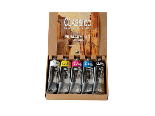 Set of Classico oil paints - Maimeri - 5 x 60 ml