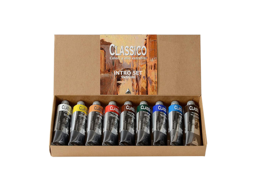 Zestaw farb olejnych Classico - Maimeri - 9 x 60 ml