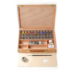 Zestaw farb olejnych Classico w walizce - Maimeri - 10 x 20 ml