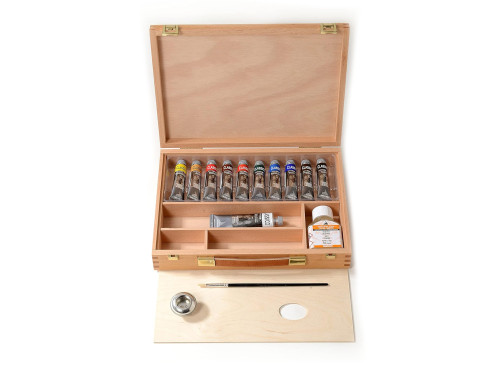 Zestaw farb olejnych Classico w walizce - Maimeri - 10 x 20 ml