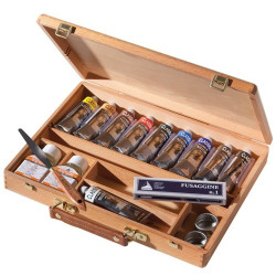 Zestaw farb olejnych Classico w walizce - Maimeri - 10 x 60 ml