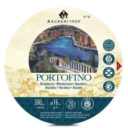 Blok do akwareli bawełniany Portofino 16 cm - Magnani 1404 - hot pressed, 300 g, 20 ark.