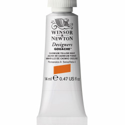 Designers Gouache paint - Winsor & Newton - Cadmium Yellow Deep, 14 ml