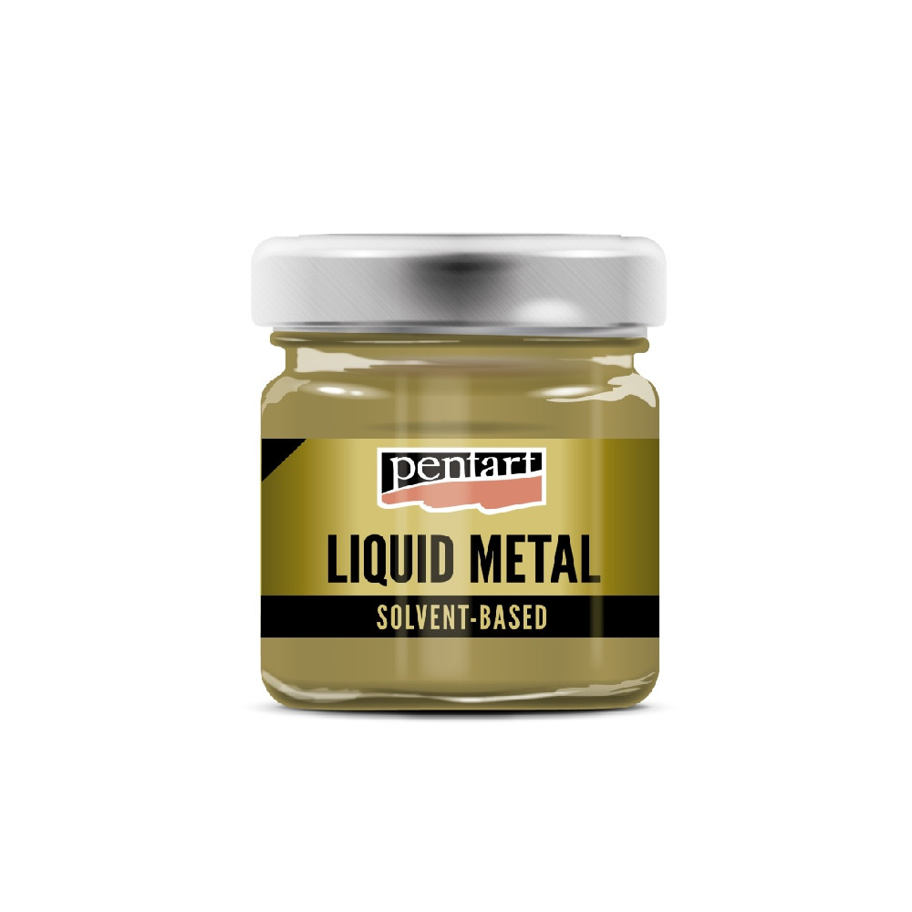 Płynny metal Liquid Metal - Pentart - złoty, 30 ml