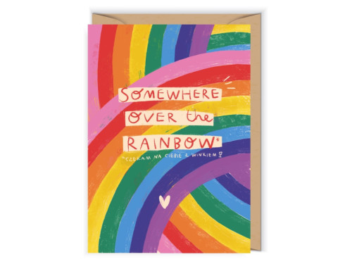 Greeting card 12 x 17 cm - Cudowianki - Rainbow