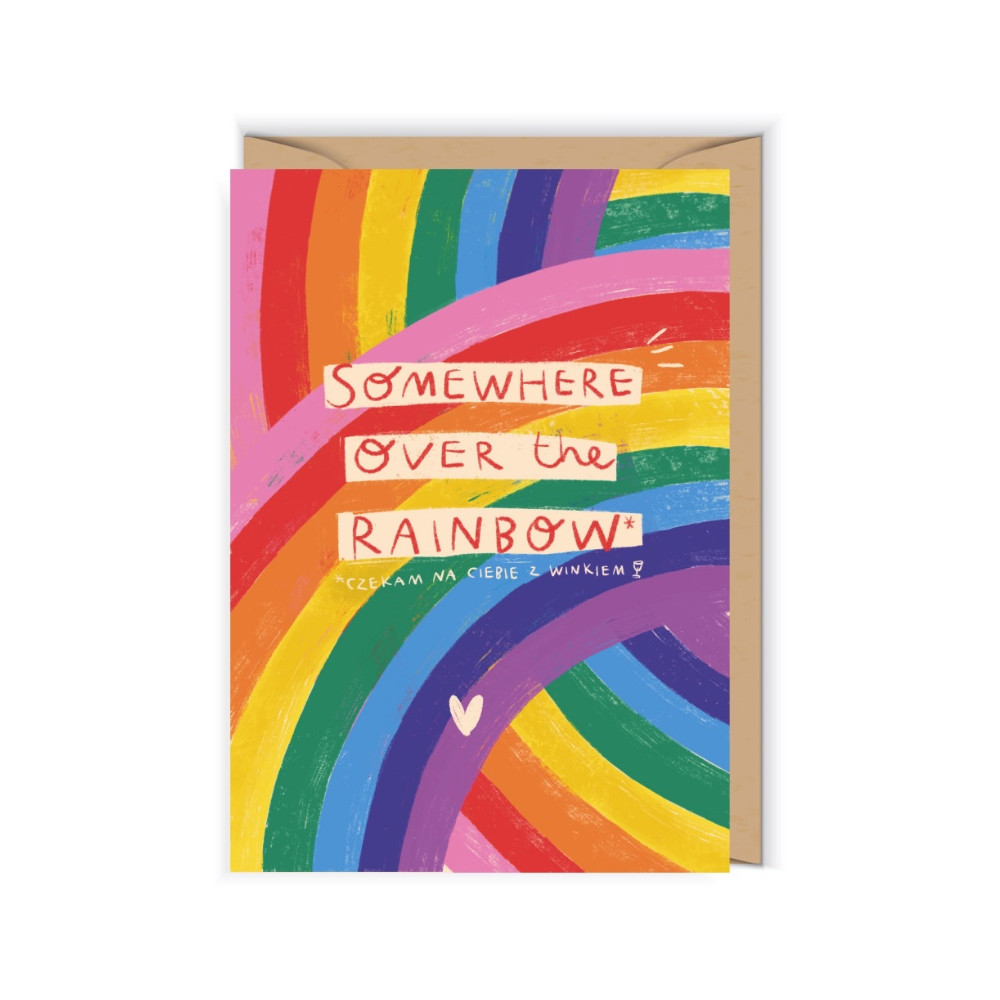 Greeting card A6 - Cudowianki - Rainbow