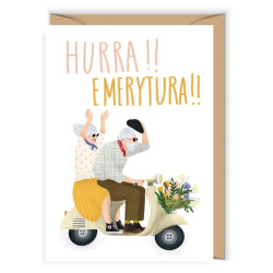 Greeting card A6 - Cudowianki - Retirement