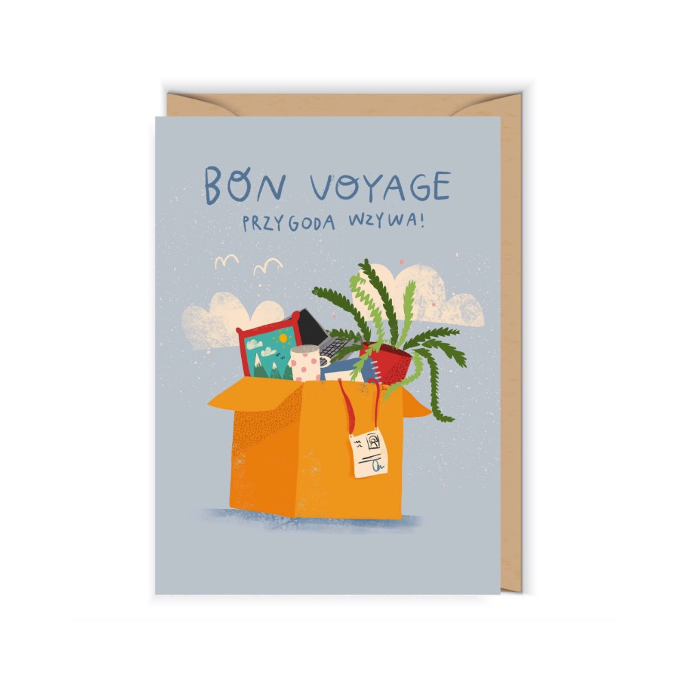 Greeting card A6 - Cudowianki - Bon Voyage